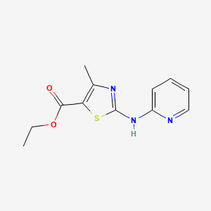 molecular formula C12H13N3O2S B2439665 Ethyl 4-methyl-2-(pyridin-2-ylamino)thiazole-5-carboxylate CAS No. 839691-36-0