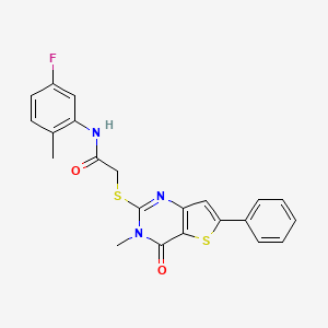 molecular formula C22H18FN3O2S2 B2439673 N-(4-chlorophenyl)-3-quinolin-3-ylbenzamide CAS No. 1105252-47-8