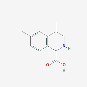 molecular formula C12H15NO2 B2439674 4,6-Dimethyl-1,2,3,4-tetrahydroisoquinoline-1-carboxylic acid CAS No. 2103614-58-8