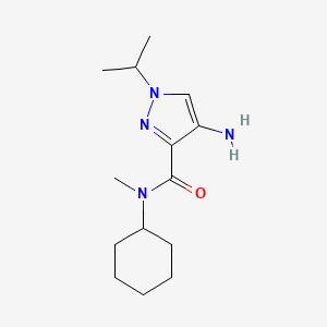 4-Amino-N-cyclohexyl-1-isopropyl-N-methyl-1H-pyrazole-3-carboxamide