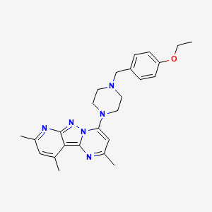 4-(4-(4-Ethoxybenzyl)piperazin-1-yl)-2,8,10-trimethylpyrido[2',3':3,4]pyrazolo[1,5-a]pyrimidine