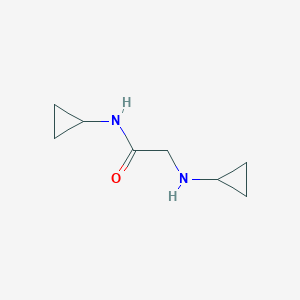 molecular formula C8H14N2O B2439684 N-cyclopropyl-2-(cyclopropylamino)acetamide CAS No. 1016742-15-6