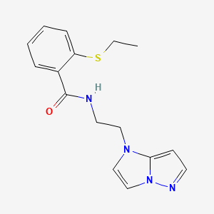 N-(2-(1H-imidazo[1,2-b]pyrazol-1-yl)ethyl)-2-(ethylthio)benzamide