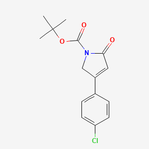 tert-Butyl 4-(4-chlorophenyl)-2-oxo-2,5-dihydro-1H-pyrrole-1-carboxylate