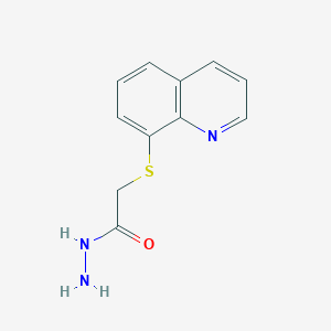 2-(Quinolin-8-ylsulfanyl)acetohydrazide