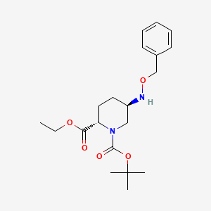 (2S,5R)-1-tert-butyl 2-ethyl 5-((benzyloxy)amino)piperidine-1,2-dicarboxylate