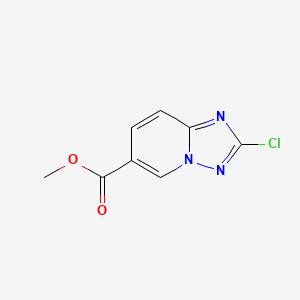 molecular formula C8H6ClN3O2 B2439728 Methyl 2-chloro-[1,2,4]triazolo[1,5-a]pyridine-6-carboxylate CAS No. 1935429-55-2