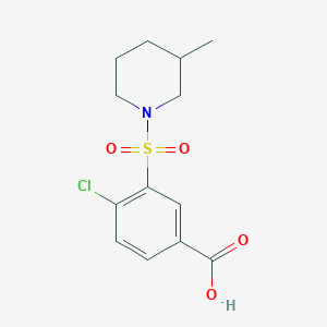 4-Chloro-3-(3-methyl-piperidine-1-sulfonyl)-benzoic acid