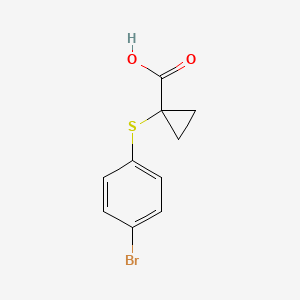 1-[(4-Bromophenyl)sulfanyl]cyclopropane-1-carboxylic acid