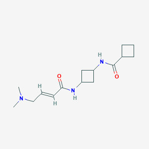 N-[3-[[(E)-4-(Dimethylamino)but-2-enoyl]amino]cyclobutyl]cyclobutanecarboxamide