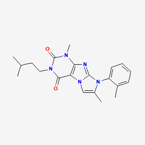 3-isopentyl-1,7-dimethyl-8-(o-tolyl)-1H-imidazo[2,1-f]purine-2,4(3H,8H)-dione