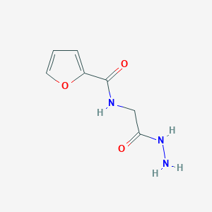molecular formula C7H9N3O3 B2439828 N-[(hydrazinecarbonyl)methyl]furan-2-carboxamide CAS No. 70454-41-0
