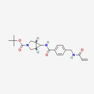 Tert-butyl (1R,5S)-6-[[4-[(prop-2-enoylamino)methyl]benzoyl]amino]-3-azabicyclo[3.1.0]hexane-3-carboxylate