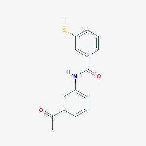 molecular formula C16H15NO2S B2439888 N-(3-acetylphenyl)-3-(methylthio)benzamide CAS No. 896342-76-0