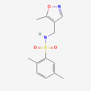 2,5-dimethyl-N-((5-methylisoxazol-4-yl)methyl)benzenesulfonamide