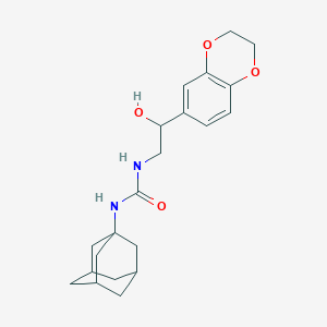 1-((1R,3s)-adamantan-1-yl)-3-(2-(2,3-dihydrobenzo[b][1,4]dioxin-6-yl)-2-hydroxyethyl)urea