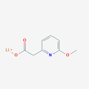 molecular formula C8H8LiNO3 B2439903 Lithium(1+) ion 2-(6-methoxypyridin-2-yl)acetate CAS No. 2137530-32-4
