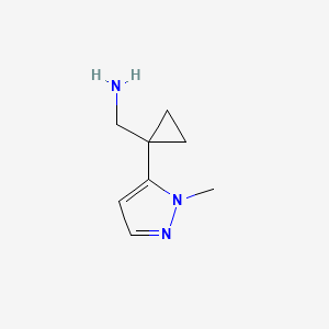 [1-(2-Methylpyrazol-3-yl)cyclopropyl]methanamine
