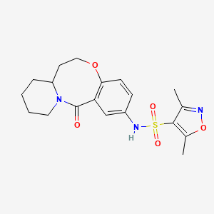 3,5-dimethyl-N-(13-oxo-6,7,7a,8,9,10,11,13-octahydrobenzo[b]pyrido[1,2-e][1,5]oxazocin-2-yl)isoxazole-4-sulfonamide