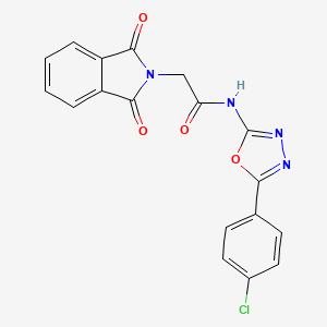N-(5-(4-chlorophenyl)-1,3,4-oxadiazol-2-yl)-2-(1,3-dioxoisoindolin-2-yl)acetamide