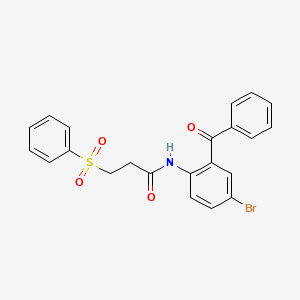 N-(2-benzoyl-4-bromophenyl)-3-(phenylsulfonyl)propanamide