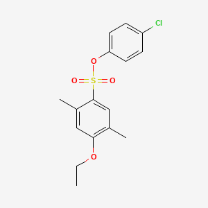 4-Chlorophenyl 4-ethoxy-2,5-dimethylbenzene-1-sulfonate