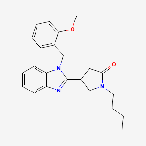 1-Butyl-4-{1-[(2-methoxyphenyl)methyl]benzimidazol-2-yl}pyrrolidin-2-one