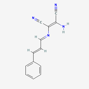 (2Z)-2-amino-3-[(E)-[(2E)-3-phenylprop-2-en-1-ylidene]amino]but-2-enedinitrile
