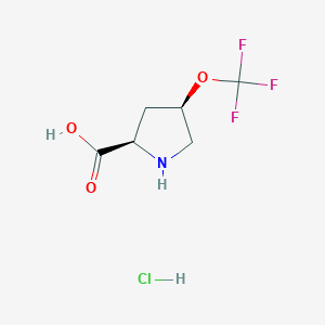 (2R,4R)-4-(Trifluoromethoxy)pyrrolidine-2-carboxylic acid hydrochloride