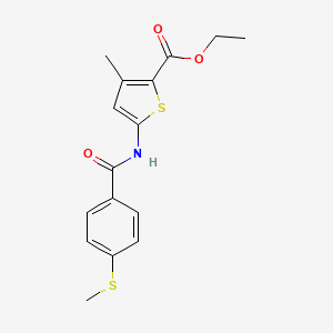 Ethyl 3-methyl-5-(4-(methylthio)benzamido)thiophene-2-carboxylate