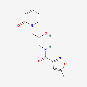 N-(2-hydroxy-3-(2-oxopyridin-1(2H)-yl)propyl)-5-methylisoxazole-3-carboxamide