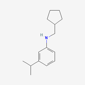 N-(cyclopentylmethyl)-3-propan-2-ylaniline