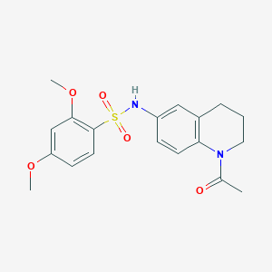 molecular formula C19H22N2O5S B2439979 N-(1-acetyl-1,2,3,4-tetrahydroquinolin-6-yl)-2,4-dimethoxybenzene-1-sulfonamide CAS No. 946257-93-8