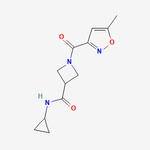 N-cyclopropyl-1-(5-methylisoxazole-3-carbonyl)azetidine-3-carboxamide