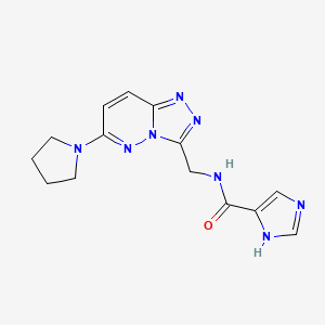N-((6-(pyrrolidin-1-yl)-[1,2,4]triazolo[4,3-b]pyridazin-3-yl)methyl)-1H-imidazole-5-carboxamide