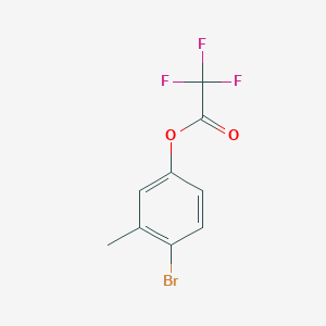 molecular formula C9H6BrF3O2 B2439998 4-Bromo-3-methylphenyl 2,2,2-trifluoroacetate CAS No. 1965304-84-0