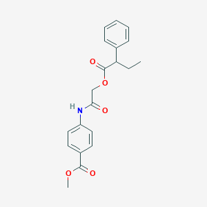 Methyl 4-{2-[(2-phenylbutanoyl)oxy]acetamido}benzoate