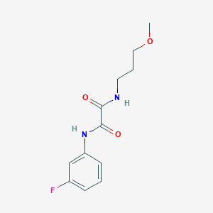 molecular formula C12H15FN2O3 B2440056 N1-(3-fluorophenyl)-N2-(3-methoxypropyl)oxalamide CAS No. 359900-23-5