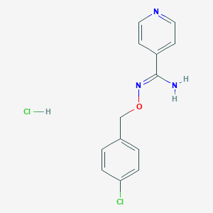 molecular formula C13H13Cl2N3O B2440070 (Z)-N'-[(4-chlorophenyl)methoxy]pyridine-4-carboximidamide hydrochloride CAS No. 318517-52-1
