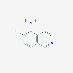 molecular formula C9H7ClN2 B2440094 6-Chloroisoquinolin-5-amine CAS No. 72677-89-5