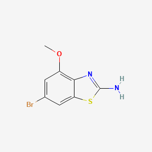 molecular formula C8H7BrN2OS B2440175 6-Bromo-4-methoxy-1,3-benzothiazol-2-amine CAS No. 383131-03-1