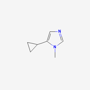 molecular formula C7H10N2 B2440200 5-cyclopropyl-1-methyl-1H-imidazole CAS No. 1595731-50-2