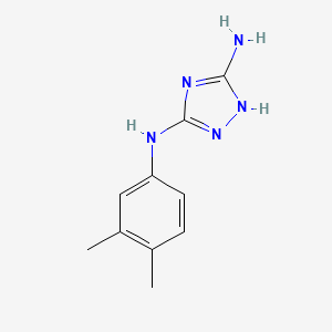 B2440261 N5-(3,4-Dimethylphenyl)-1H-1,2,4-triazole-3,5-diamine CAS No. 885267-43-6