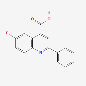 molecular formula C16H10FNO2 B2440453 6-Fluoro-2-phenylquinoline-4-carboxylic acid CAS No. 1647-88-7