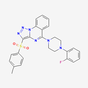 5-(4-(2-Fluorophenyl)piperazin-1-yl)-3-tosyl-[1,2,3]triazolo[1,5-a]quinazoline