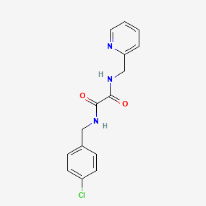 molecular formula C15H14ClN3O2 B2440496 N-[(4-Chlorophenyl)methyl]-N'-[(pyridin-2-yl)methyl]ethanediamide CAS No. 352013-01-5