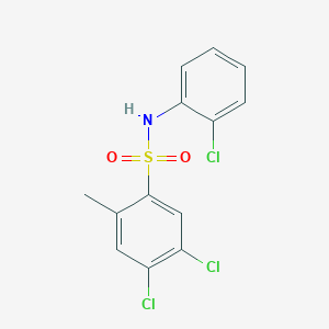 B2440509 4,5-dichloro-N-(2-chlorophenyl)-2-methylbenzene-1-sulfonamide CAS No. 2361844-11-1