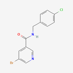 molecular formula C13H10BrClN2O B2440592 5-Bromo-N-(4-chloro-benzyl)-nicotinamide CAS No. 878113-83-8
