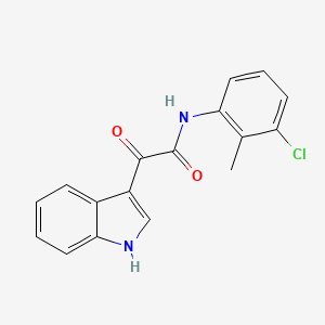 molecular formula C17H13ClN2O2 B2440620 N-(3-chloro-2-methylphenyl)-2-(1H-indol-3-yl)-2-oxoacetamide CAS No. 852367-87-4