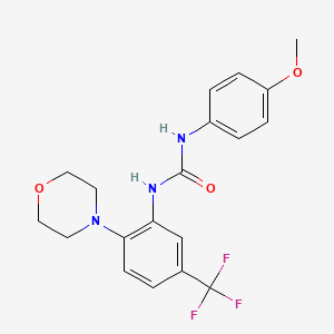 1-(4-Methoxyphenyl)-3-(2-morpholin-4-YL-5-(trifluoromethyl)phenyl)urea